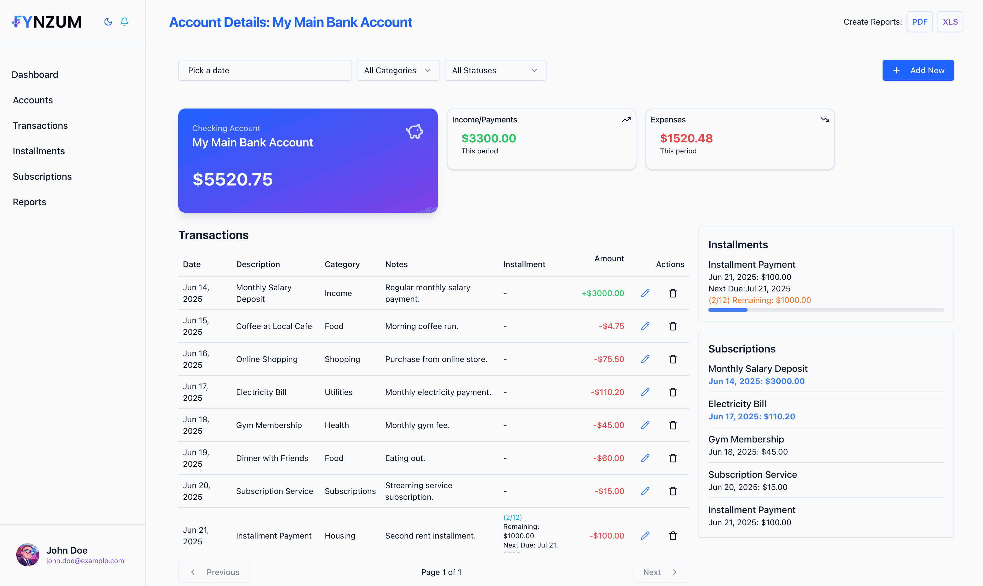 SaaSify account mockup
